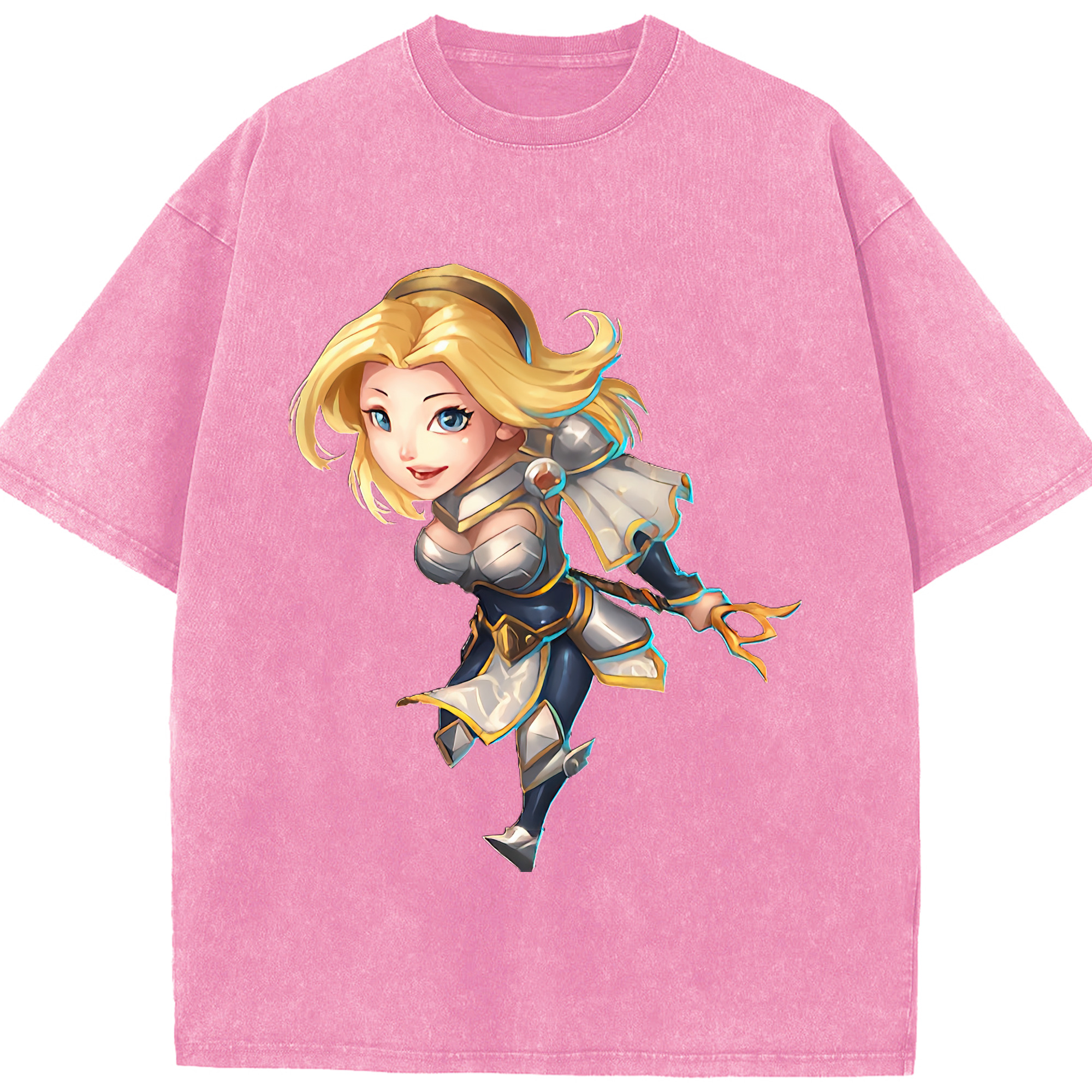 （画像用） リーグ・オブ・レジェンド League of Legends LOL 綿100% ヴィンテージ風 半袖Tシャツ（フロントプリント）